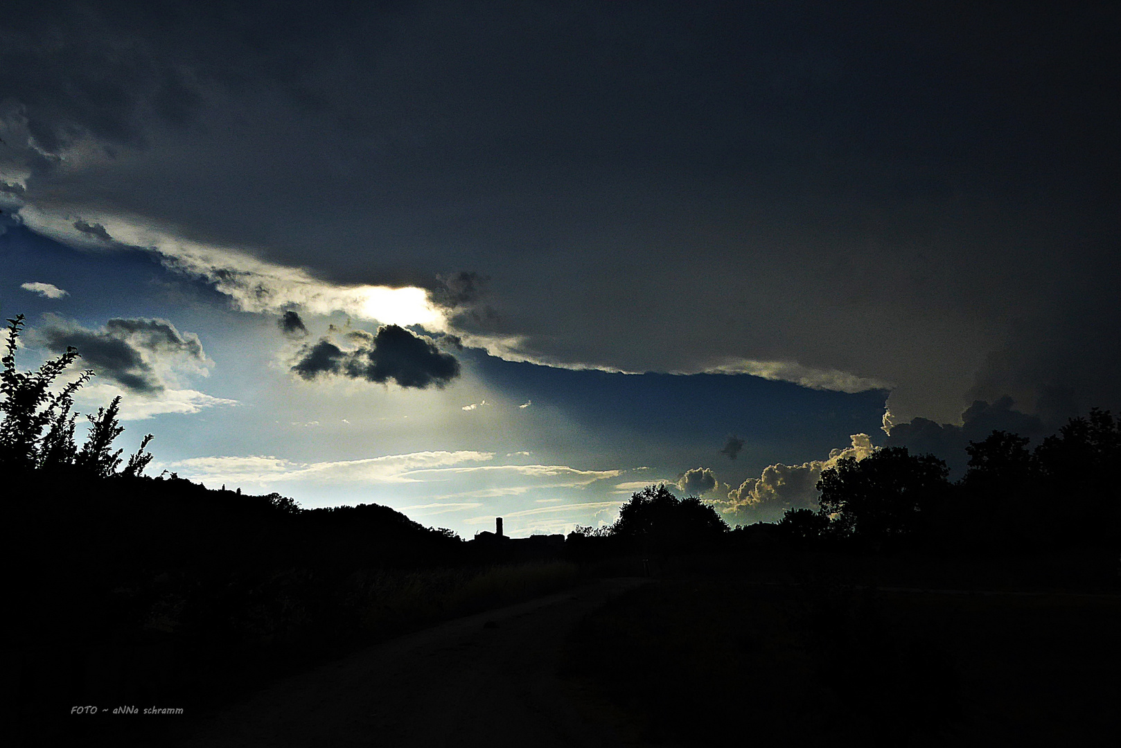 Eine Wolkenwand