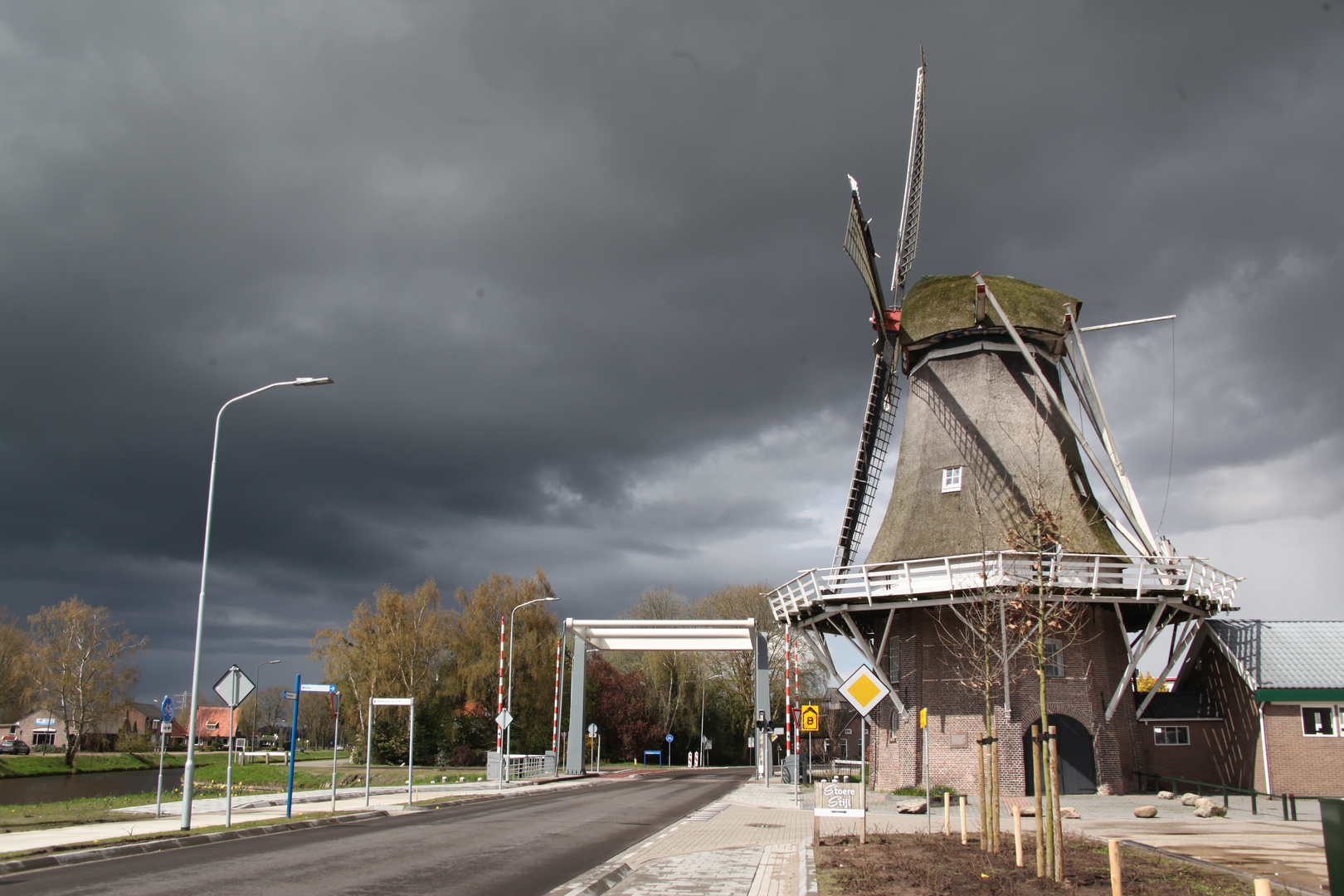 Eine Wunderschöne Wind Mühle in Holland 