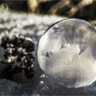 Eine zerbrechliche Kugel aus Eis