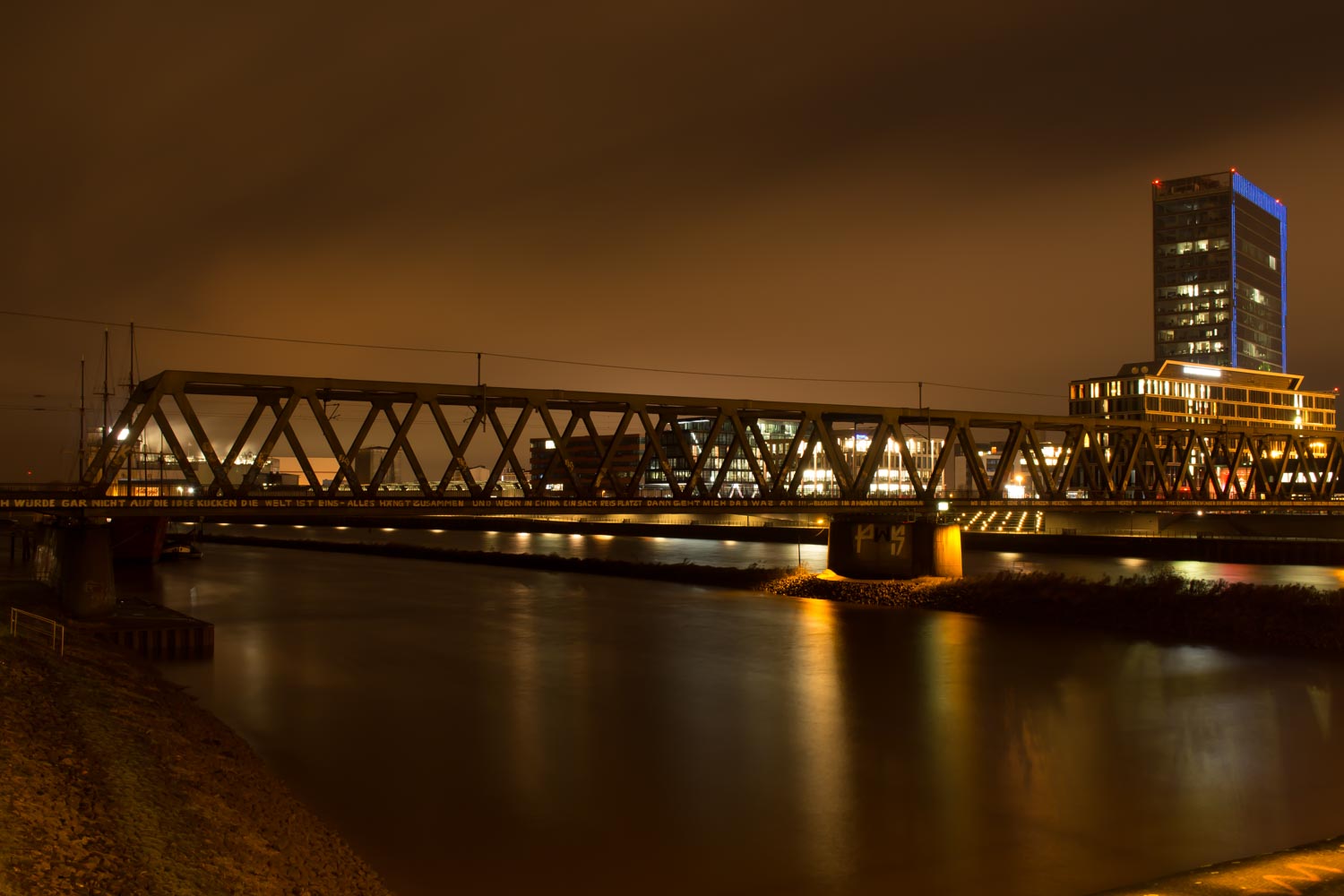 Eine Zugbrücke in Bremen