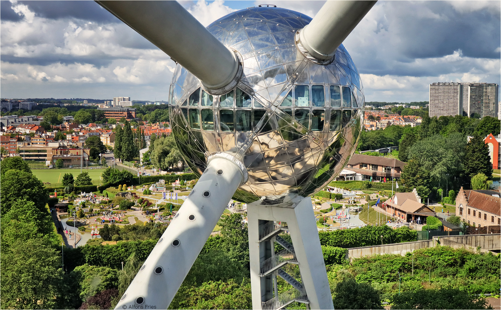 Einen besonderen Ausblick über Brüssel ...