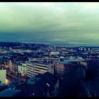 Einen Blick auf das abendliche Stuttgart