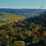 einen Blick auf das Remstal werfen im Herbst