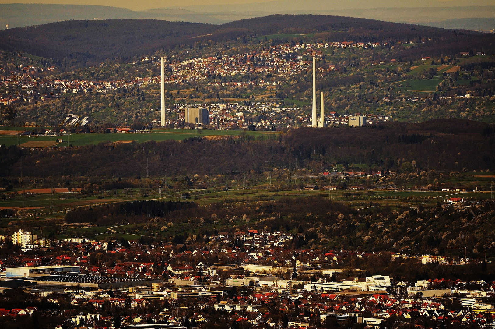 einen Blick auf  die Landschaft