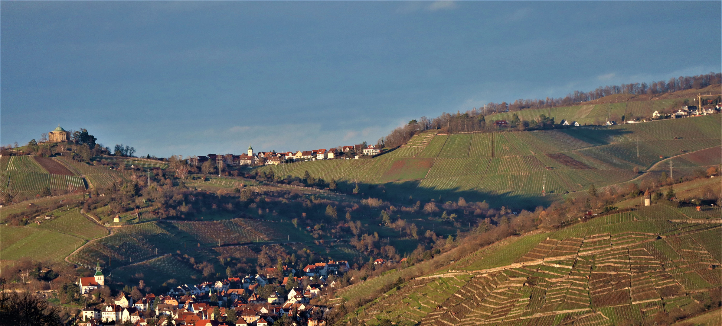 einen Blick über das Land werfen 