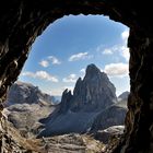 Einen fantastischen Durchblick zum Zwölfer, (3.094 m hoch) hat man wenn zum Gipfel....