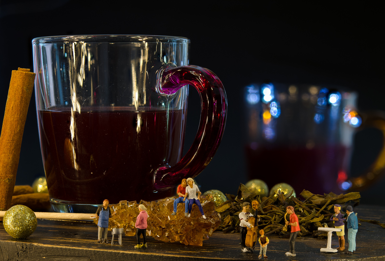 Einen Glühwein trinken...