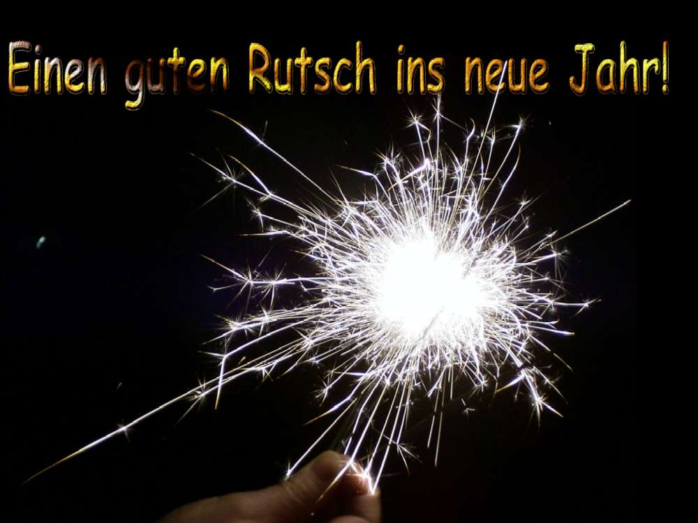 Einen guten Rutsch ins neue Jahr Foto &amp; Bild fotomontage, digiart
