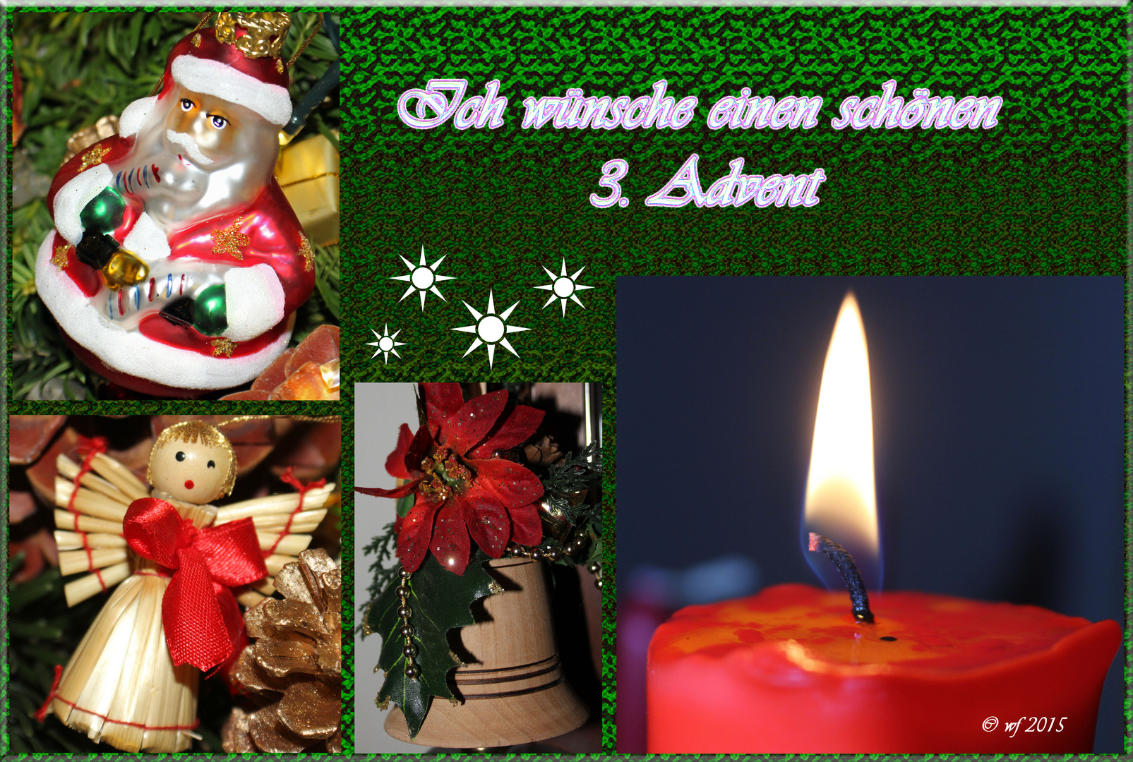 EINEN SCHÖNEN 3. ADVENT Foto & Bild karten und kalender
