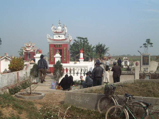 Einen Vietnamese Familien Friedhof