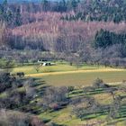 einen weiten Blick werfen über das Land