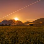 Einen wunderschöner Sonnenaufgang in Grainau