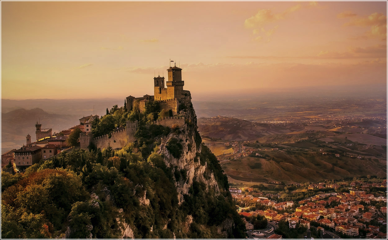 Einer der Festungen von San Marino