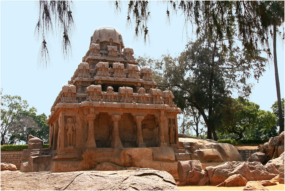 einer der fünf Rathas in Mahabalipuram