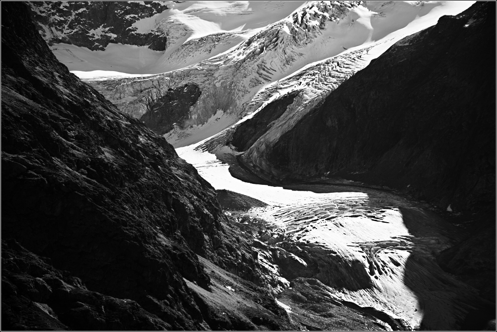 einer der letzten Gletscher der Alpen