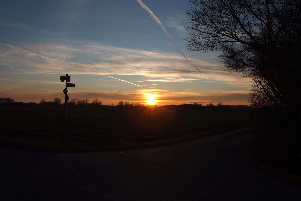 einer der letzten schönen Sonnenuntergänge in diesem Jahr...