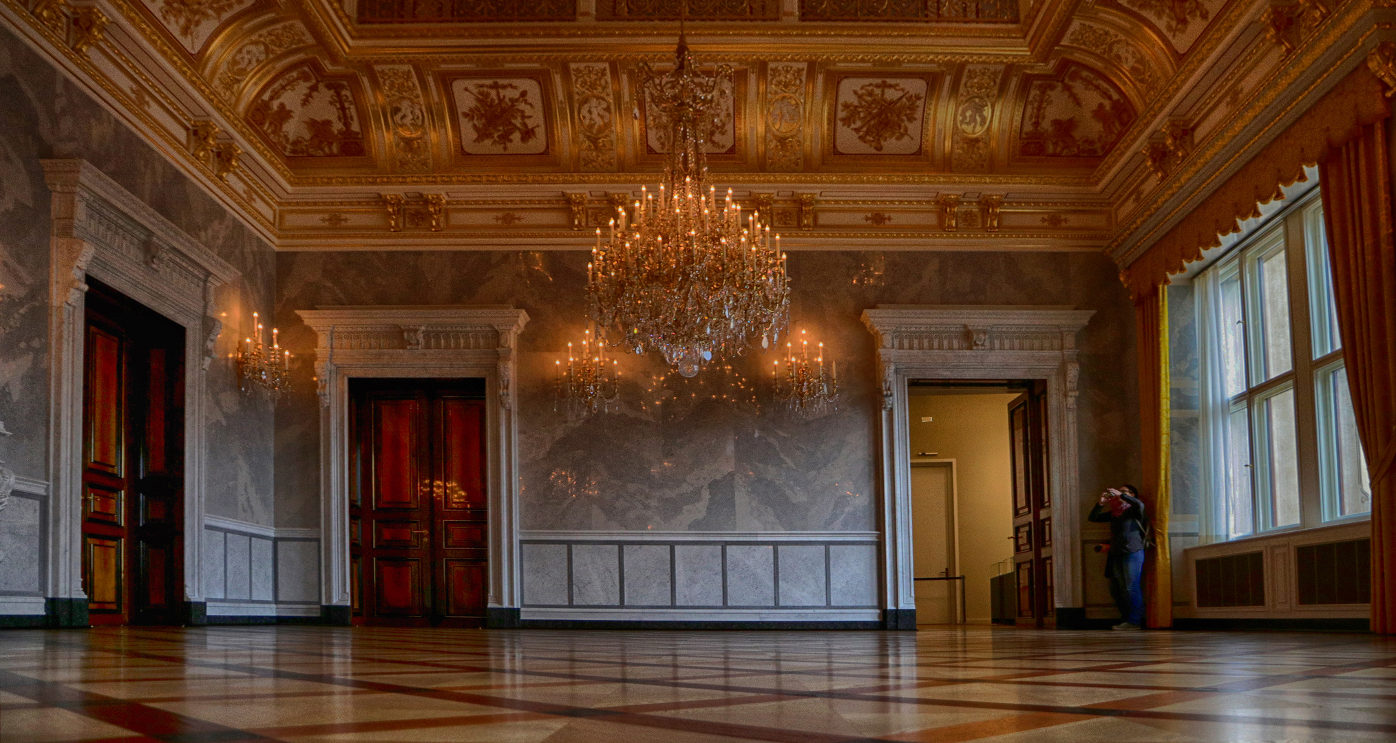 Einer der Paraderäume im Residenzschloss in Dresden