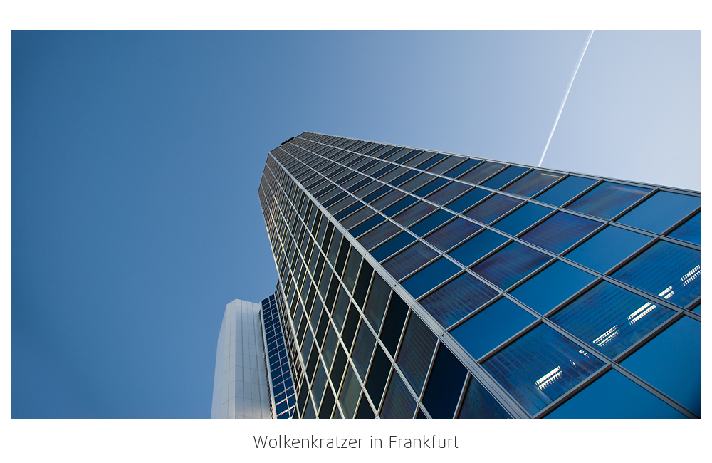 Einer der Wolkenkratzer in Frankfurt