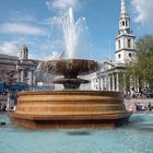 Einer von 2 Brunnen am Trafalger Square