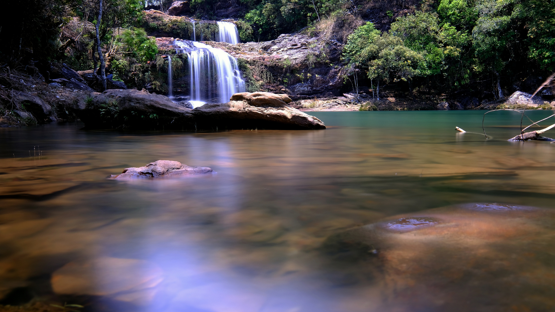 einer von unzähigen Wasserfällen in Meghalaya 