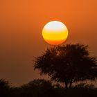 einer von vielen Sonnenuntergänge irgendwo in Namibia