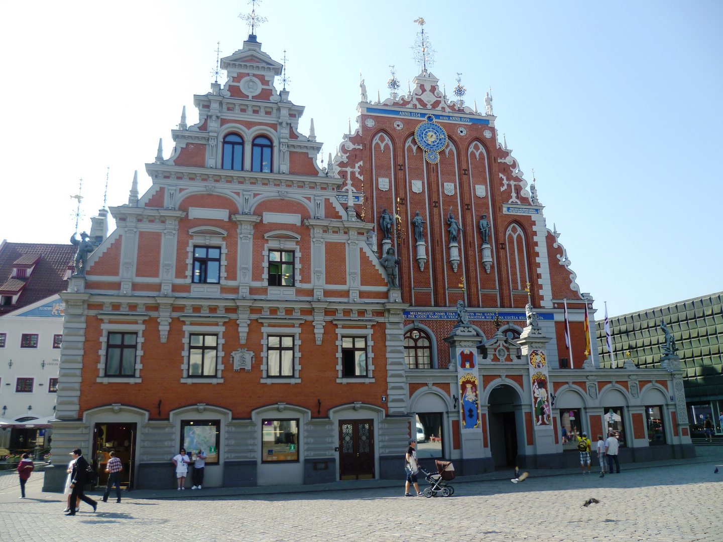 ...eines der ältesten und schönsten Häuser in Riga/Lettland - das Schwarzhäupterhaus