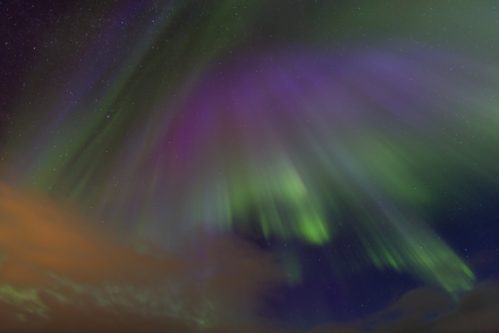 Eines der ersten Nordlichter der Saison