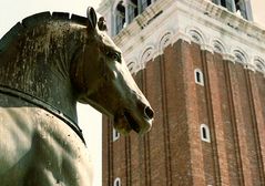 Eines der Goldenen Pferde von San Marco, Venedig