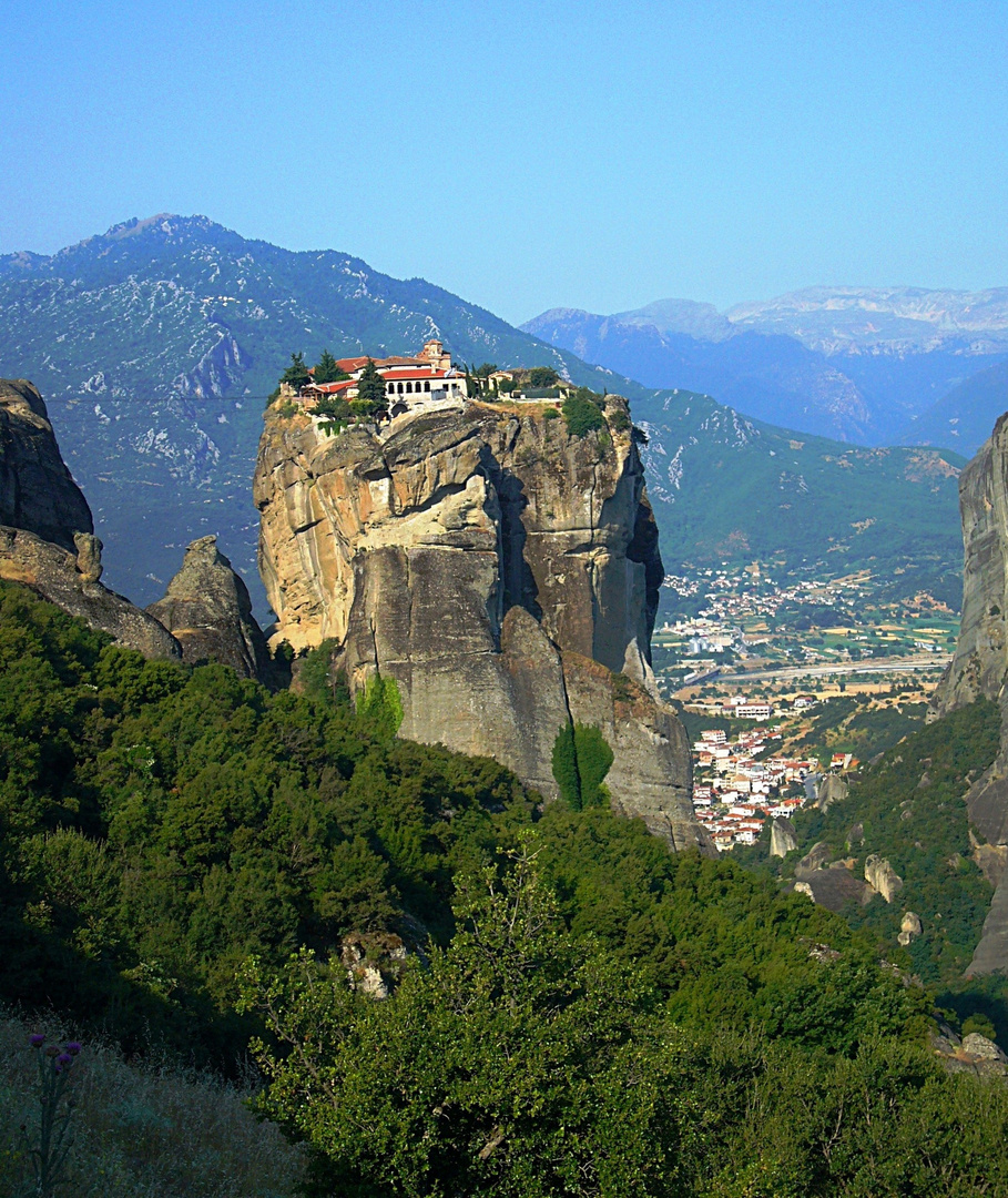 Eines der Meteora-Klöster in Kalambaka, Region Thessalien, Griechenland