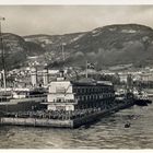 Eines der Monte-Schiffe von Hamburg-Süd in Bergen,Foto von 1929
