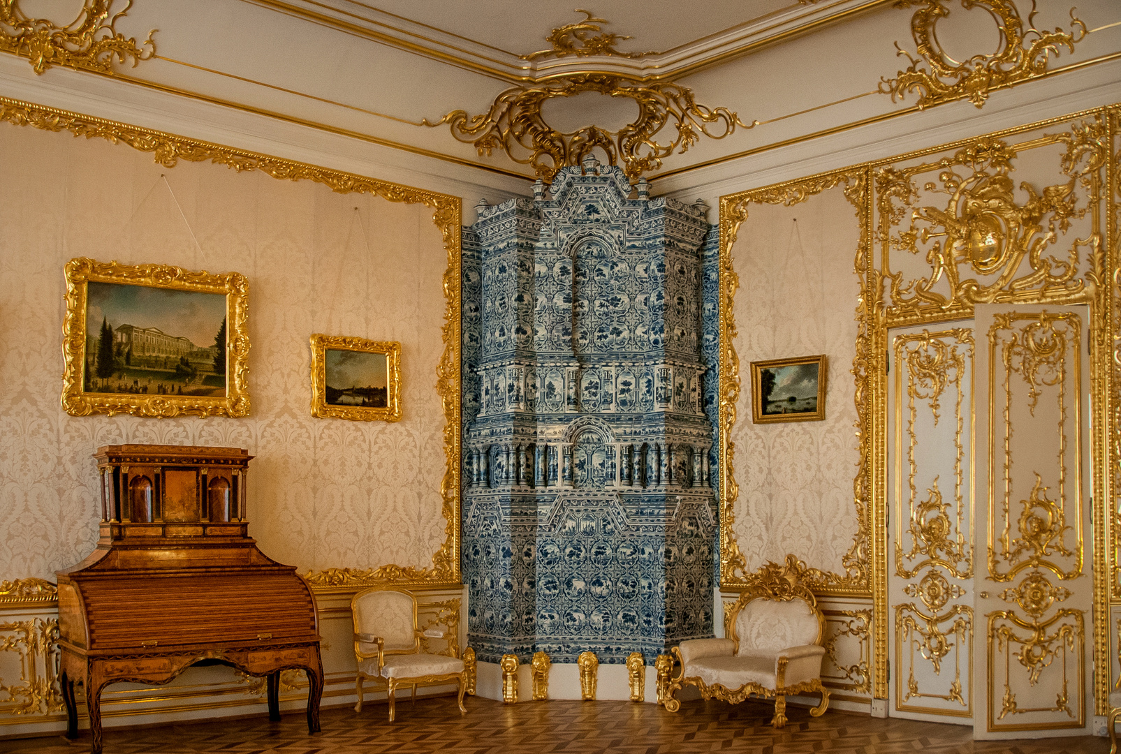 Eines der unzähligen Zimmer im Katharinenpalast