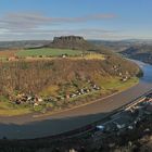 Eines meiner Lieblingsmotive als Pano von der Festung Königstein