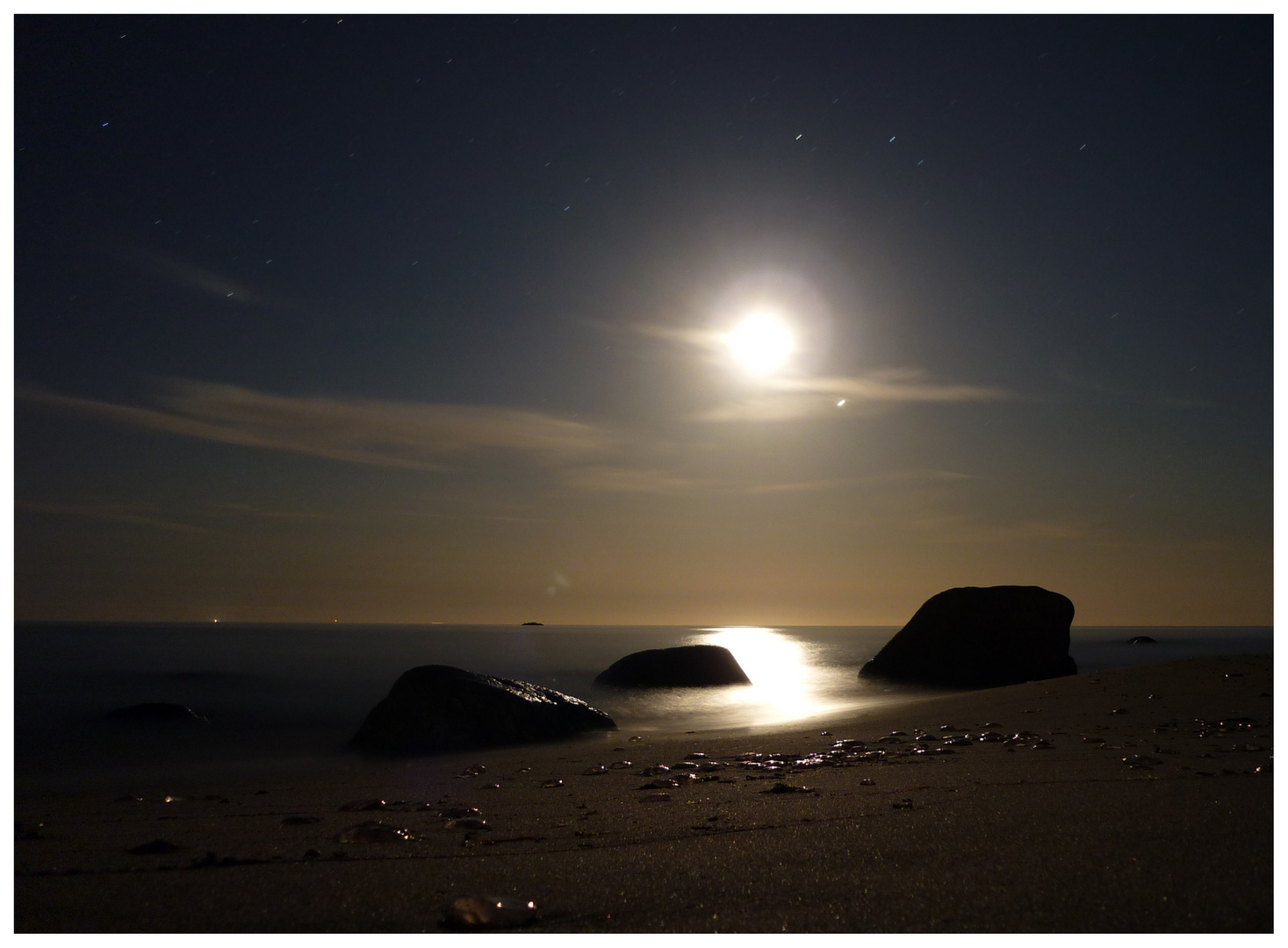 Eines Nachts am Strand