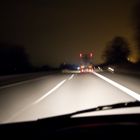 Eines Nacht's auf der Autobahn