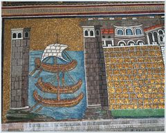 Eines von den wunderbaren Mosaiken in Ravenna