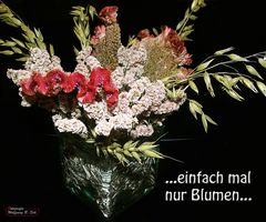 "...einfach mal nur Blumen..."