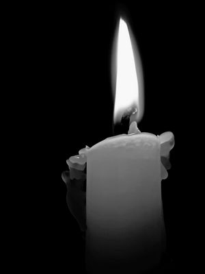 Einfach nur eine Kerze ... zur Weihnachtszeit