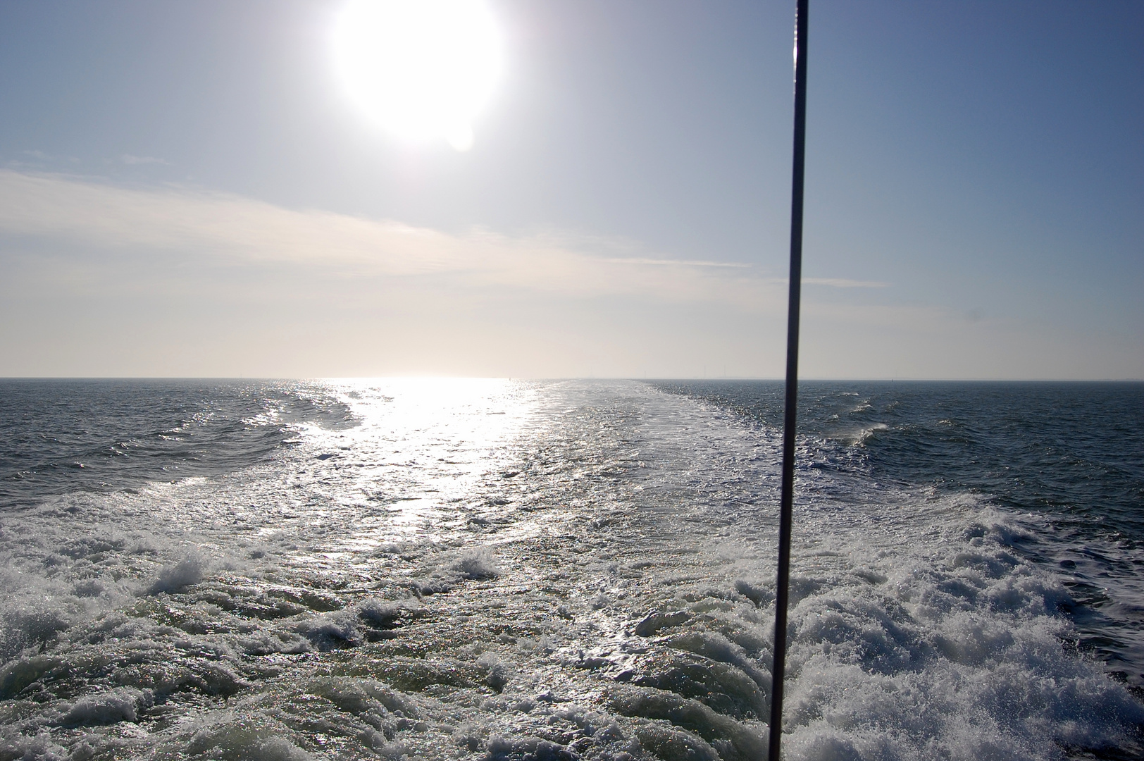 Einfach nur schön, mit 26 kn über die Nordsee