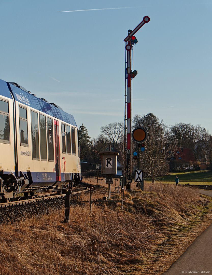 Einfahr-Formsignal für den Bahnhof Schondorf a.A.