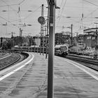 Einfahrender Zug am Hauptbahnhof Essen 