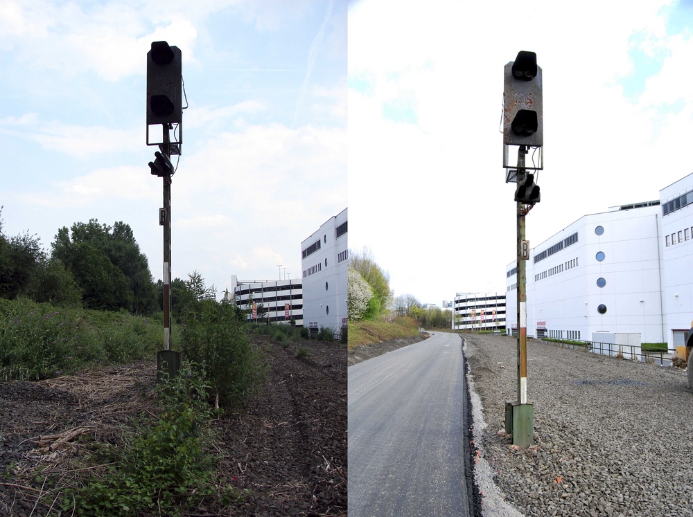 Einfahrsignal Essen Nord einst und jetzt.....