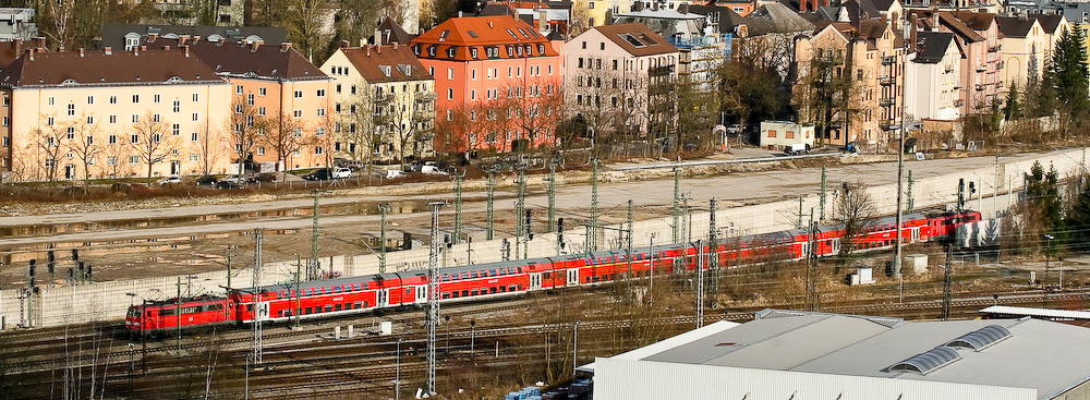 Einfahrt Augsburg Hbf