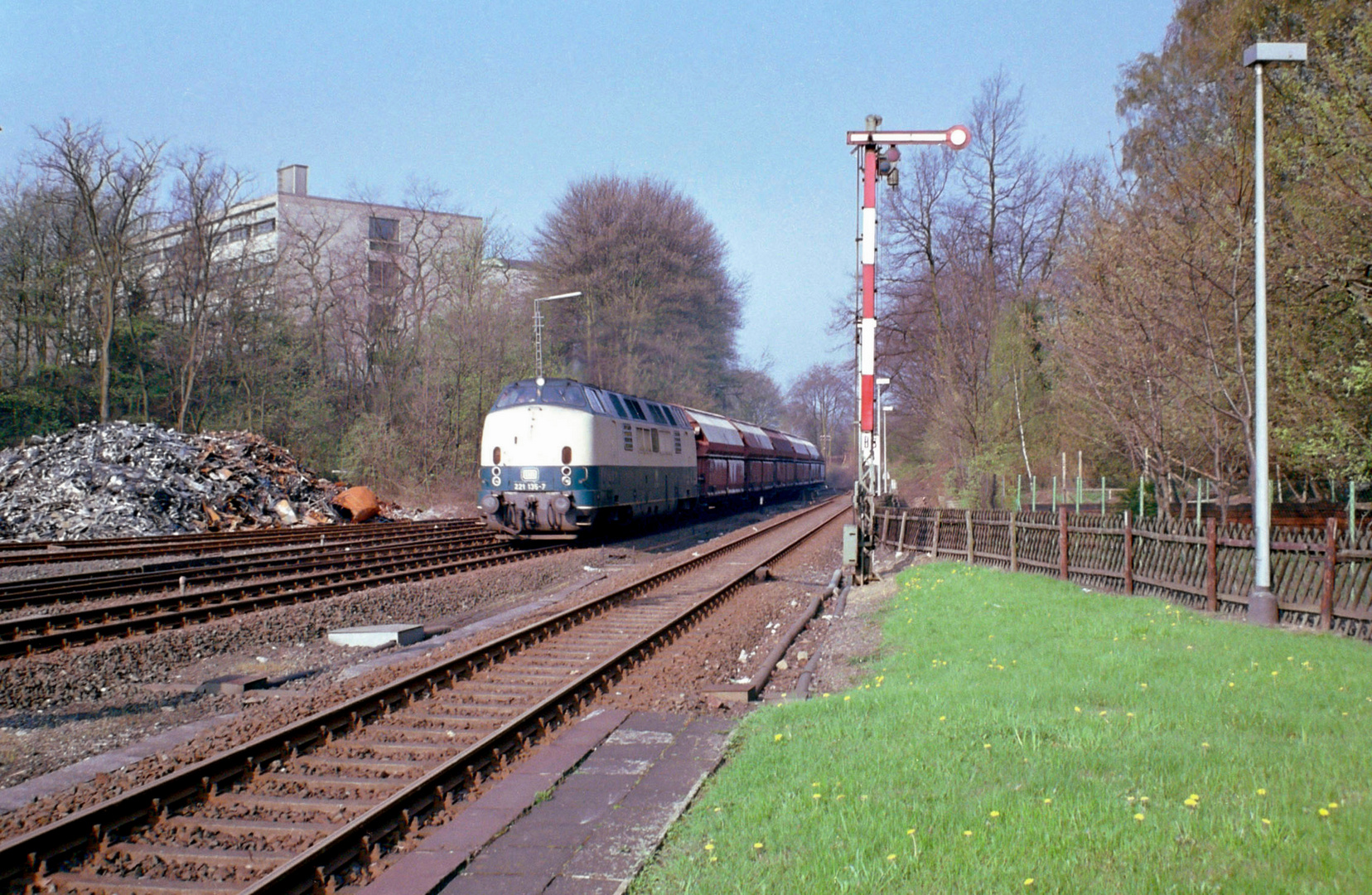 Einfahrt Bahnhof Mettmann 1986