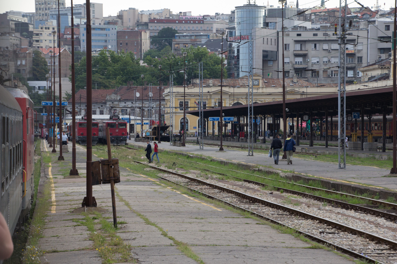 Einfahrt Belgrad Hauptbahnhof