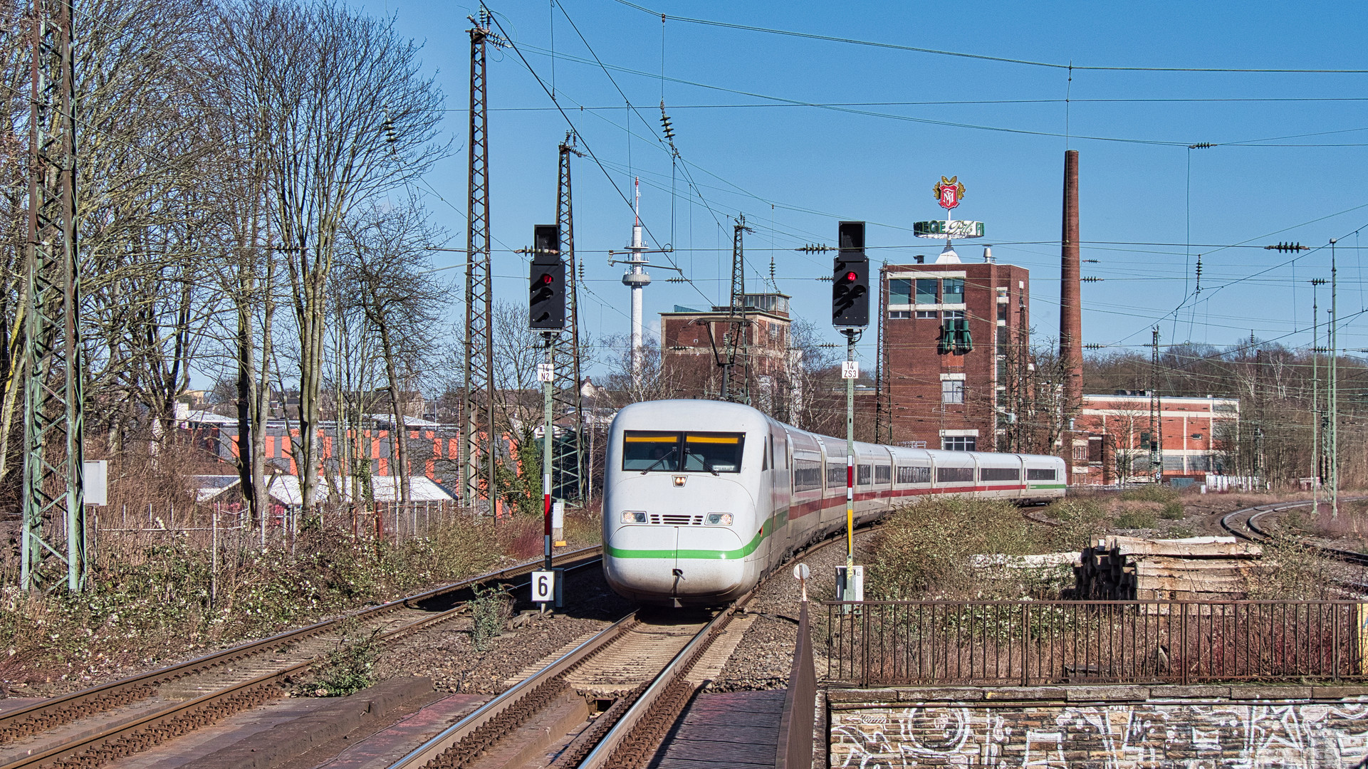 Einfahrt Bochum Hauptbahnhof