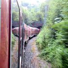 Einfahrt der RB 31618 in der 558m langen Lorettotunnel bei Freiburg