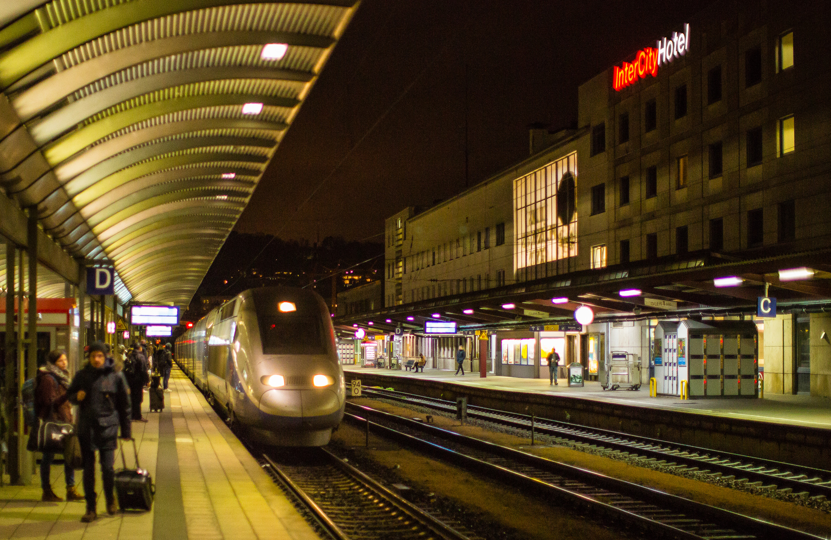 Einfahrt des TGV