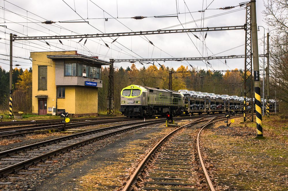 Einfahrt Franzensbad/ Frantiskovy Lazne.