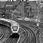 Einfahrt Hamburg Hauptbahnhof 