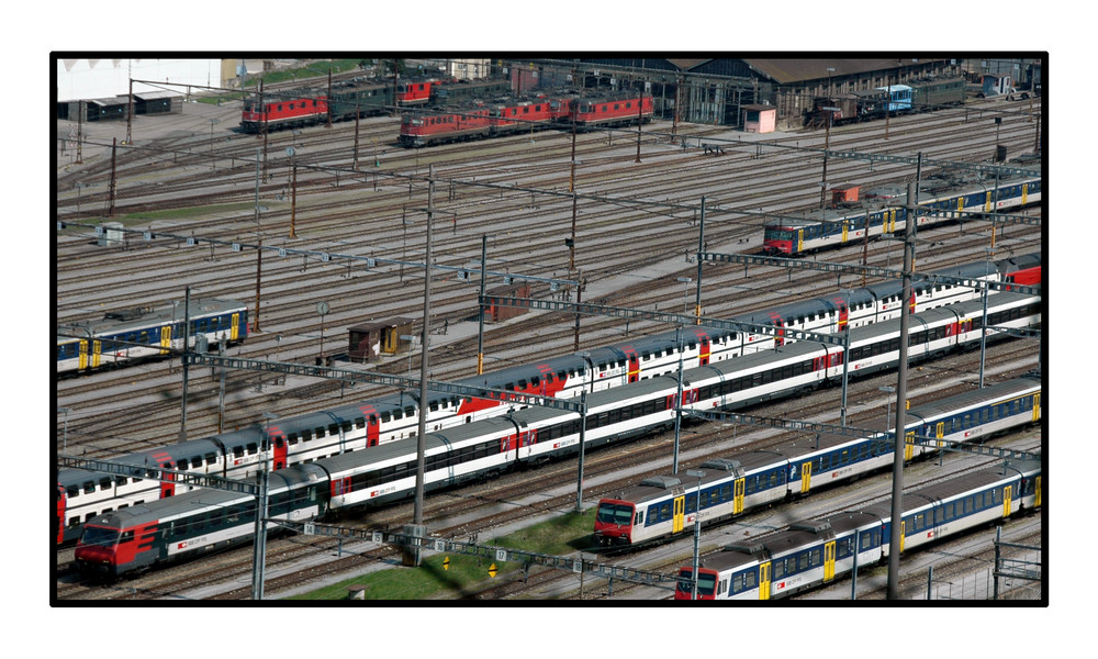 Einfahrt in Bahnhof Olten